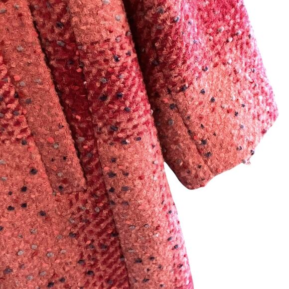 NWT Talbots Pink Confetti Plaid Coat 2XP Wool Blend Plus Petite New Preppy - Picture 7 of 14